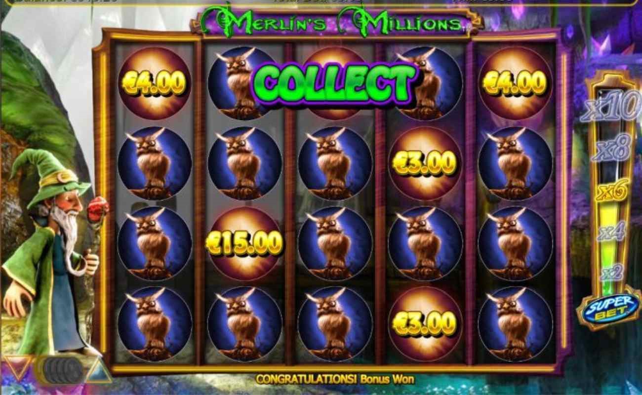 Merlin’s Millions Superbet online slot by SG Digital.