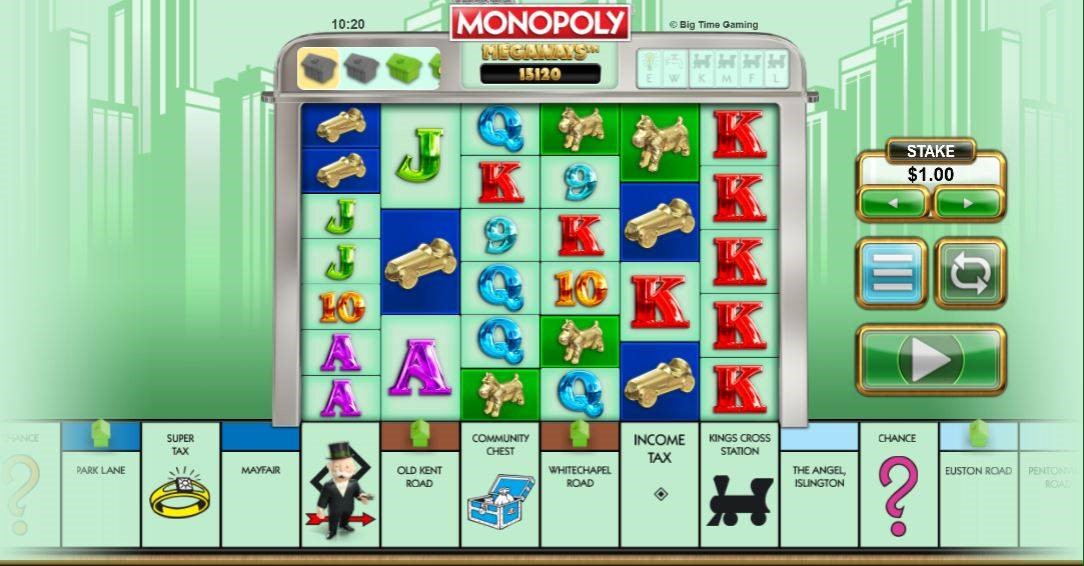Monopoly Megaways online slot by Big Time Gaming.