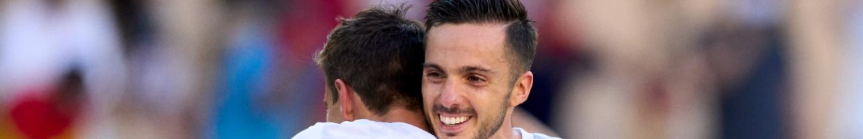 SEVILLE, SPAIN - JUNE 23: Pablo Sarabia salutes after the game during the UEFA Euro 2020 Championship Group E match between Slovakia and Spain at Estadio La Cartuja on June 23, 2021 in Seville, Spain. (Photo by Diego Souto/Quality Sport Images/Getty Images)