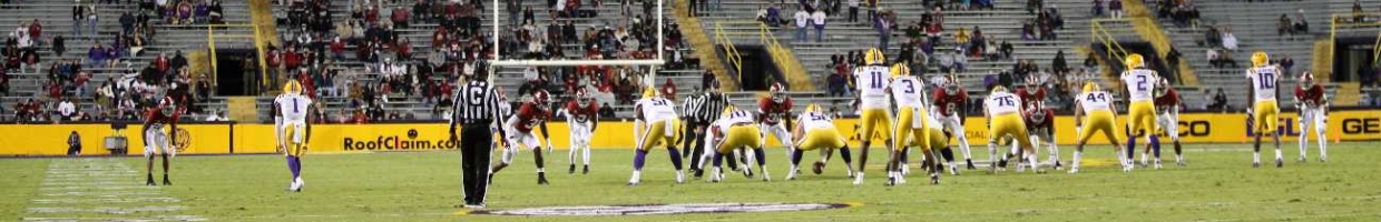The Alabama Crimson Tide play the LSU Tigers at Tiger Stadium on Dec. 5, 2020, in Baton Rouge, Louisiana. (Photo by Chris Graythen/Getty Images)
